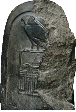 Fragment einer Stele Qa'a Hedschet's